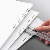 Maxbell 4xPaper Clamps Organizing Supplies Binding Stationery for Dorm Kitchen Home White