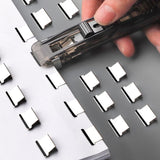 Maxbell 2xPaper Clamps Organizing Supplies Binding Stationery for Dorm Kitchen Home White