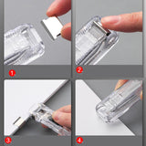 Maxbell 4xPaper Clamps Organizing Supplies Binding Stationery for Dorm Kitchen Home White