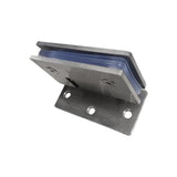 Maxbell 2xShower Glass Door Hinges 90° Metal Hardware Rectangle for Cabinet Showcase