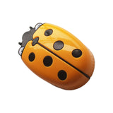Maxbell 3xMagnetic Dry Erase Marker Holder with Ladybug Shape 2in1 for Workshop Office Yellow