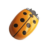 Maxbell 4xMagnetic Dry Erase Marker Holder with Ladybug Shape 2in1 for Workshop Office Yellow