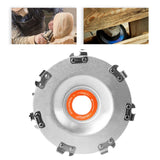 Maxbell 2xPortable Wood Carving Chain Disc Attachment for Shaping Carving Polishing 4 inch 14 tooth