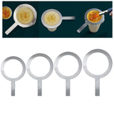 Maxbell 4xCoffee Cup Rim Protector Cover with Handle for DIY Making Baking Dessert 500 Calibre