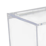 Maxbell 4xAcrylic Clear Box with Lids Transparent Gift Box for home Wedding 4.5cm