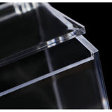 Maxbell 4xAcrylic Clear Box with Lids Transparent Gift Box for home Wedding 4.5cm