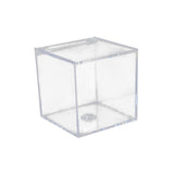 Maxbell 3xAcrylic Clear Box with Lids Transparent Gift Box for home Wedding 4.5cm