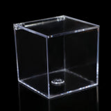 Maxbell 3xAcrylic Clear Box with Lids Transparent Gift Box for home Wedding 4.5cm