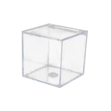 Maxbell 3xAcrylic Clear Box with Lids Transparent Gift Box for home Wedding 4.5cm