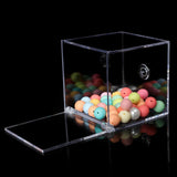 Maxbell 4xAcrylic Clear Box with Lids Transparent Gift Box for home Wedding 4.5cm