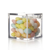 Maxbell 4xAcrylic Clear Box with Lids Transparent Gift Box for home Wedding 4.5cm
