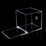 Maxbell 4xAcrylic Clear Box with Lids Transparent Gift Box for home Wedding  6cm