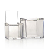 Maxbell 4xAcrylic Clear Box with Lids Transparent Gift Box for home Wedding  6cm