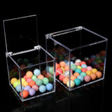 Maxbell 3xAcrylic Clear Box with Lids Transparent Gift Box for home Wedding  6cm