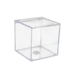 Maxbell 3xAcrylic Clear Box with Lids Transparent Gift Box for home Wedding  6cm