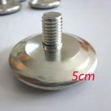 Maxbell 3x5x Furniture Levelers Metal Leveling Screw Foot Pad for Furniture Legs Table