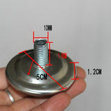 Maxbell 3x5x Furniture Levelers Metal Leveling Screw Foot Pad for Furniture Legs Table