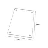 Maxbell 4xLabel Holders name Card Flat Mini Label Shelf for Wedding Hotel Hotels 5.5cmx8.2cm