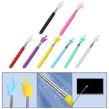 Maxbell 3xHand Pointer Accs Portable Teacher Pointer Finger Design for Home Whiteboard Black