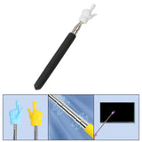 Maxbell 3xHand Pointer Accs Portable Teacher Pointer Finger Design for Home Whiteboard Black