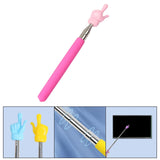 Maxbell 3xHand Pointer Accs Portable Teacher Pointer Finger Design for Home Whiteboard Pink