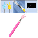 Maxbell 3xHand Pointer Accs Portable Teacher Pointer Finger Design for Home Whiteboard Pink