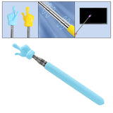 Maxbell 2xHand Pointer Accs Portable Teacher Pointer Finger Design for Home Whiteboard Blue
