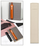 Maxbell 2xElastic Band Pen Holder Pen Sleeve for Hardcover Journals Planners Notebooks Beige
