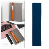 Maxbell 3xElastic Band Pen Holder Pen Sleeve for Hardcover Journals Planners Notebooks Dark Blue