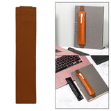 Maxbell 4xElastic Band Pen Holder Pen Sleeve for Hardcover Journals Planners Notebooks Brown