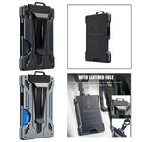 Maxbell 4xAluminum Alloy Slim Wallet Credit Card Holder Case Money Clip for Men Black