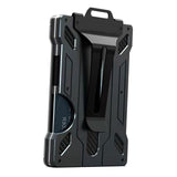 Maxbell 4xAluminum Alloy Slim Wallet Credit Card Holder Case Money Clip for Men Black