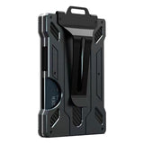 Maxbell 5xAluminum Alloy Slim Wallet Credit Card Holder Case Money Clip for Men Black