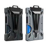 Maxbell 4xAluminum Alloy Slim Wallet Credit Card Holder Case Money Clip for Men Black