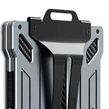 Maxbell 3xAluminum Alloy Slim Wallet Credit Card Holder Case Money Clip for Men Gray