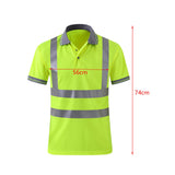 Maxbell 4xReflective Construction Shirts Work Wear Shirts for Construction Cycling Men 3XL Yellow