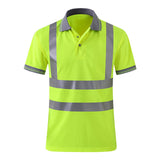 Maxbell 4xReflective Construction Shirts Work Wear Shirts for Construction Cycling Men 3XL Yellow