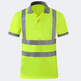 Maxbell 3xReflective Construction Shirts Work Wear Shirts for Construction Cycling Men 3XL Yellow