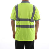 Maxbell 4xReflective Construction Shirts Work Wear Shirts for Construction Cycling Men 3XL Yellow