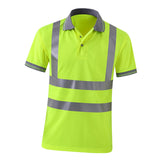 Maxbell 4xReflective Construction Shirts Work Wear Shirts for Construction Cycling Men 3XL Yellow