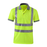 Maxbell 3xReflective Construction Shirts Work Wear Shirts for Construction Cycling Men 3XL Yellow