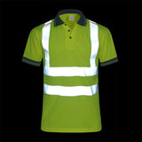 Maxbell 4xReflective Construction Shirts Work Wear Shirts for Construction Cycling Men 3XL Yellow