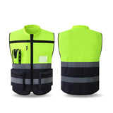 Maxbell 4xHigh Visibility Vest Breathable Work Road Lightweight Safety Reflective Vest XL Yellow