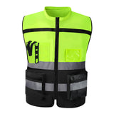 Maxbell 2xHigh Visibility Vest Breathable Work Road Lightweight Safety Reflective Vest XL Yellow