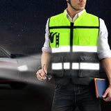 Maxbell 3xHigh Visibility Vest Breathable Work Road Lightweight Safety Reflective Vest XL Yellow
