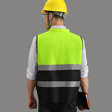 Maxbell 3xHigh Visibility Vest Breathable Work Road Lightweight Safety Reflective Vest XXL Yellow