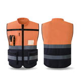 Maxbell 2xHigh Visibility Vest Breathable Work Road Lightweight Safety Reflective Vest XL Orange