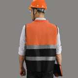 Maxbell 2xHigh Visibility Vest Breathable Work Road Lightweight Safety Reflective Vest XL Orange