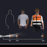 Maxbell 4xHigh Visibility Vest Breathable Work Road Lightweight Safety Reflective Vest XL Orange