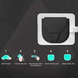 Maxbell 4xRefueling Gloves Easy Install Durable Pinch Mitts for Petrol Station Camping Black
